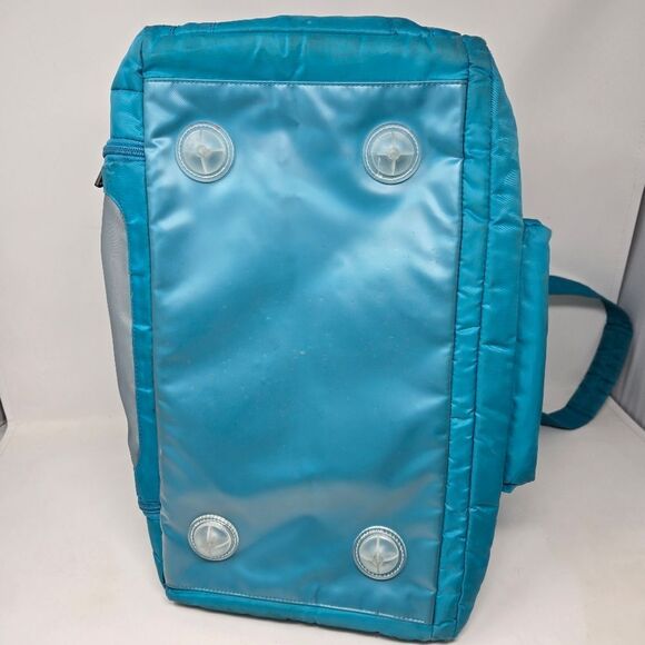 Lug Propeller Aqua Blue Duffle Bag Quilted Carry On Crossbody Shoulder Bag - Picture 7 of 11